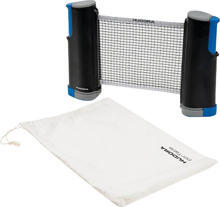 Hudora Tischtennisnetz – ausziehbar bis 160 cm, Klemmweite bis 5 cm, Kunststoff, schwarz