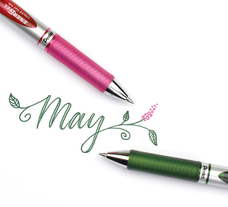 Pentel EnerGel Xm RT Feiner Gelschreiber – pink, 0,7 mm, schnelltrocknend, Druck, nachfüllbar