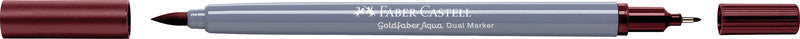 Faber-Castell Brush Pen – Finelinerspitze 0,6 mm, Pinselspitze – Caput Mortuum Violet – wasservermalbar