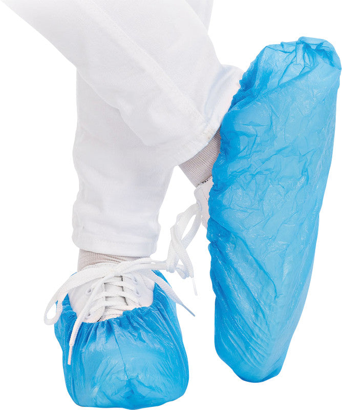 Hygostar Überschuhe – L: 41 cm, CPE, blau, 100 Stk.