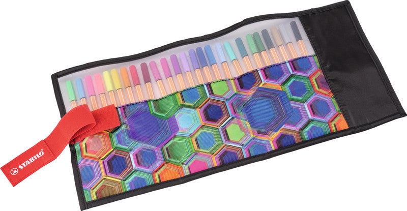 STABILO Fineliner – 25er-Set 0,4 mm – 25 Farben, sortiert