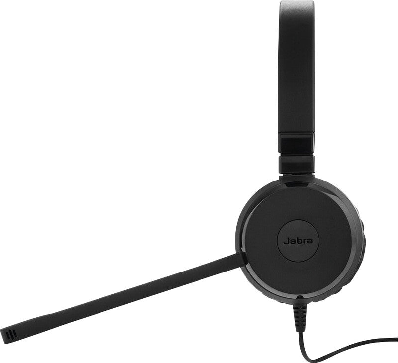 Jabra Evolve 20 – Duo Headset, On-Ear – USB-A, Mikrofon mit Rauschunterdrückung, Kabelbedienung – schwarz