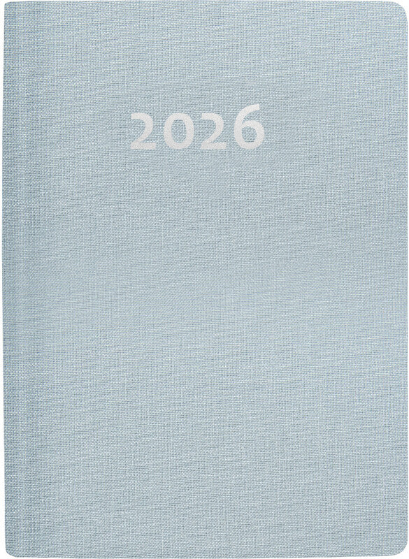 Biella Rex Agenda – 1 Woche/2 Seiten, gebunden, 10,1 × 14,2 cm, Jan–Dez, 2026, Rot, FSC