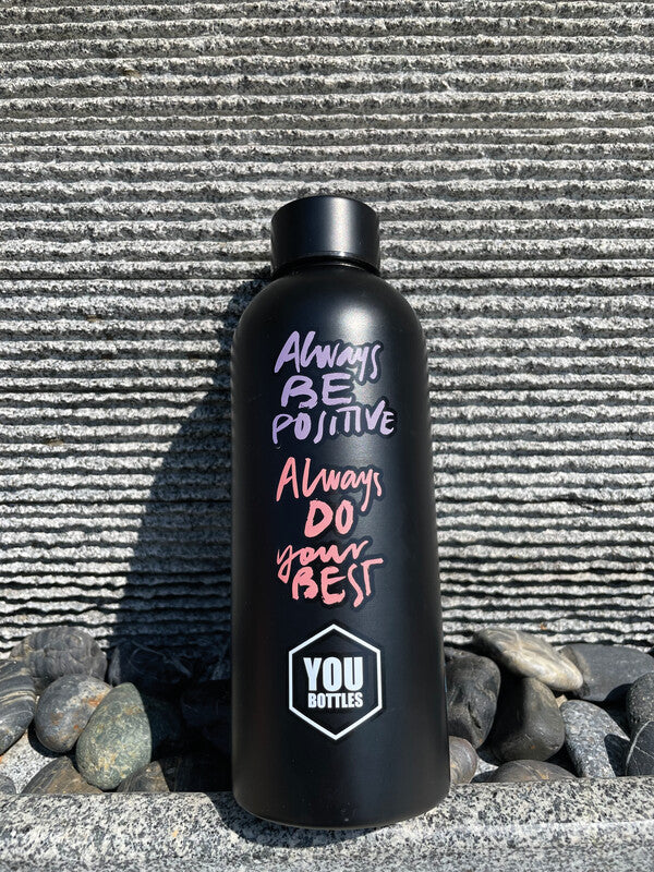 Youbottles Trinkflasche Dual – 5 dl – Edelstahl, isoliert, Schraubverschluss – Street Art Remember