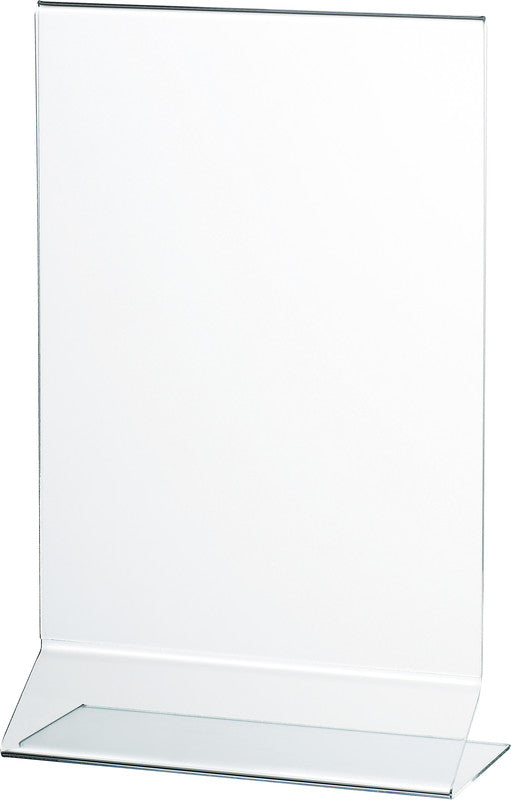 Helit Tischaufsteller the presenter – für A4 hoch, 1 Fach, transparent, Kunststoff, 215 × 84 × 340 mm
