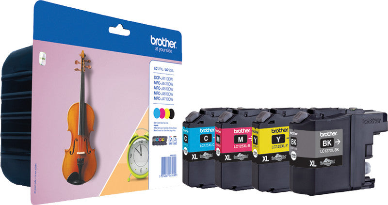 Brother Tintenpatronen-Multipack CMYK, 4er-Pack – für Inkjetdrucker, Multifunktionsgeräte