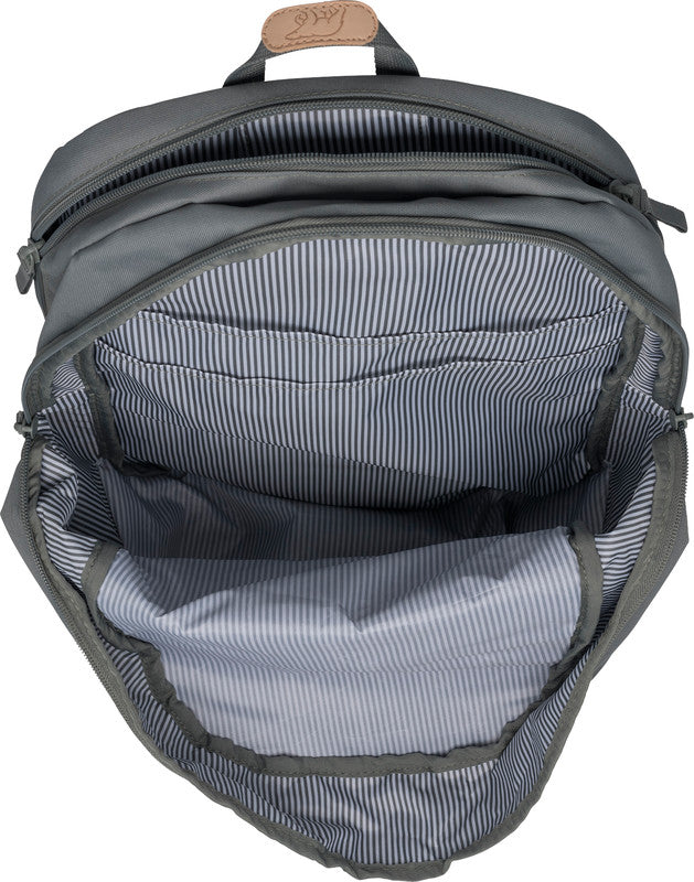Beckmann Schulrucksack – Urban – Foggy Green – Blau – 30,0×48,0×22,0 cm – Recycelte Materialien