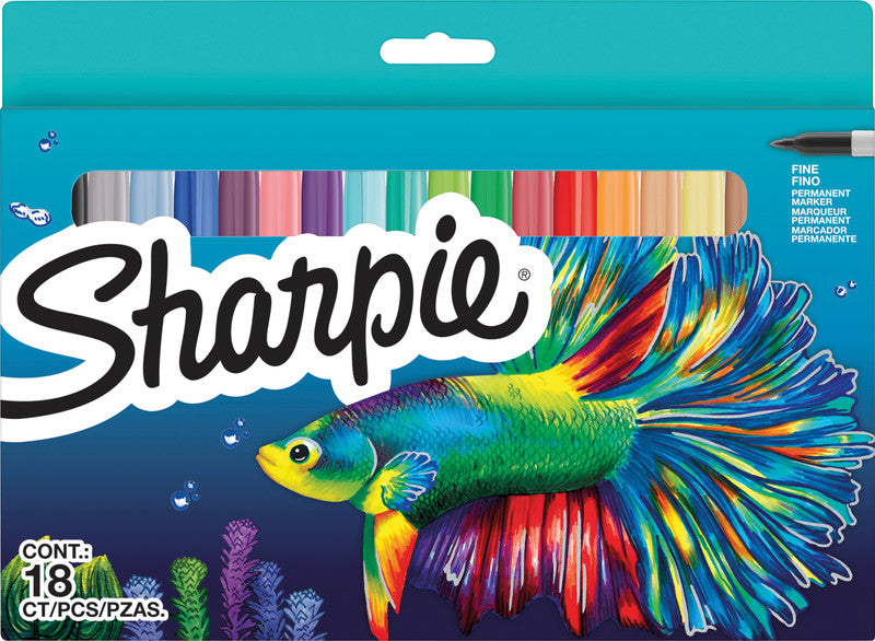 Sharpie Permanent Marker – sortiert, 18 Stück