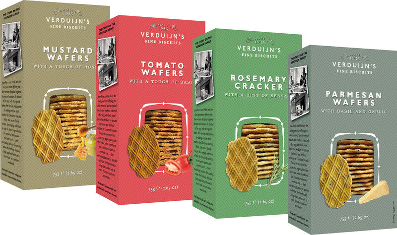 Verduijn's Waffeln – Senf & Honig, Schachtel, 75 g