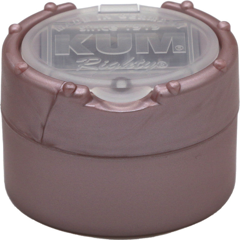 Kum Spitzer – manuell, 2-Loch, mit Behälter, für Blei- & Buntstifte Ø 8 und 11 mm, Kunststoff, rosa