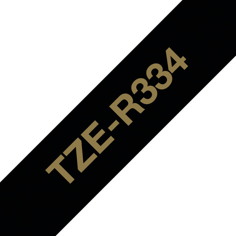Brother Textilband – 12 mm × 4 m, schwarz, gold