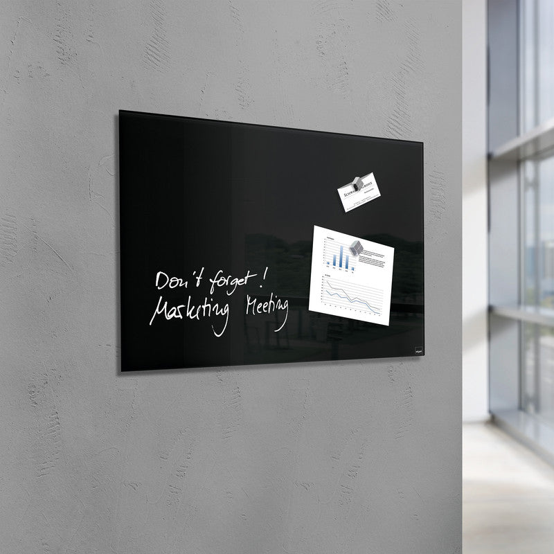 Sigel Whiteboard – 100 × 65 cm, Glas, magnetisch, Wandmontage