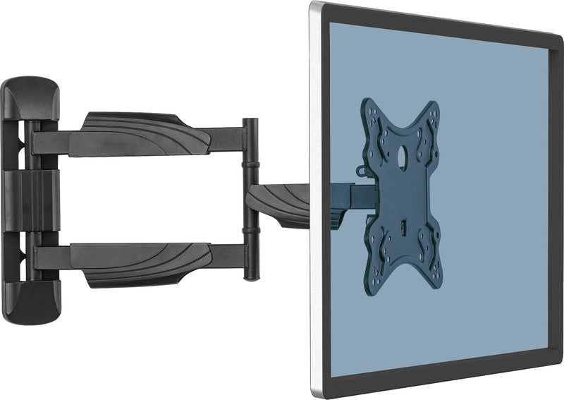 Fellowes Wandhalterung, 1 Monitor, bis 55", VESA 100 × 100/200 × 200/300 × 300/400 × 400 mm, 35 kg, schwarz