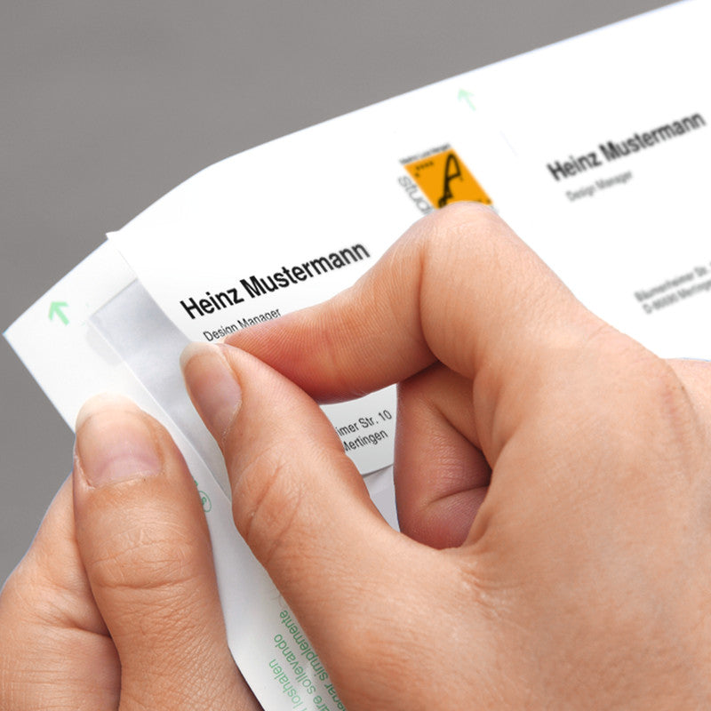Sigel Visitenkarten, 85 × 55 mm – A4, 10 pro Blatt – 100 Karten – FSC-zertifiziert, beidseitig bedruckbar