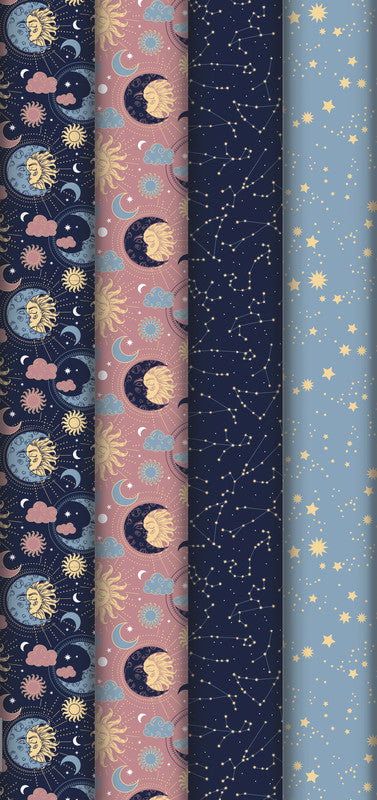 Clairefontaine Geschenkpapier Rolle Astral – Weihnachten, mehrfarbig – 700 × 2000 mm