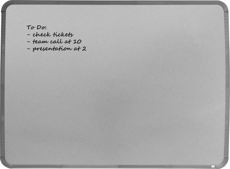 Nobo Whiteboard – 58 × 43 cm, magnetisch, Kunststoffrahmen, silber, Wandmontage