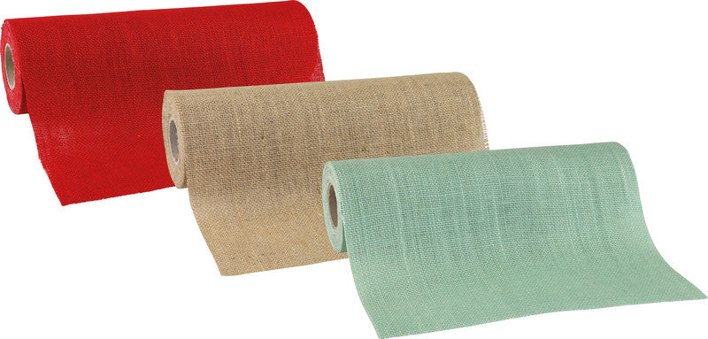 Präsent Geschenkband Jute – mint – 300 mm × 5 m – kompostierbar