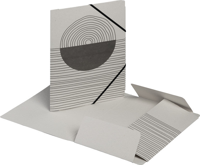 Pagna Sammelmappe, für A4, Karton, mehrfarbig, mit Gummizug