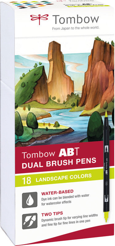 Tombow Auswaschbare Filzstifte, 18 Farben