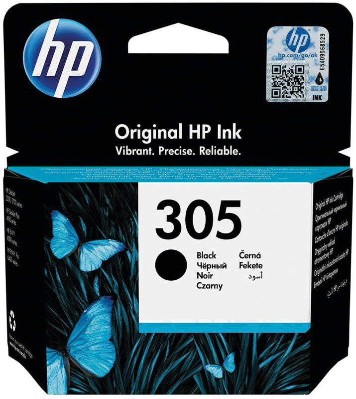 HP Tintenpatrone 305, Schwarz, 120 Seiten