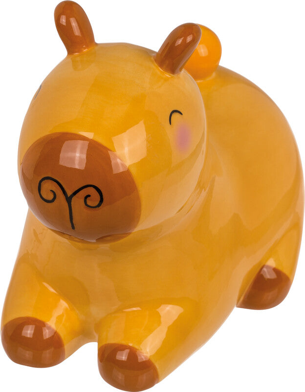 Out oft the blue Out of the Blue Spardose Capybara – Dolomit, braun – 15 × 9 cm
