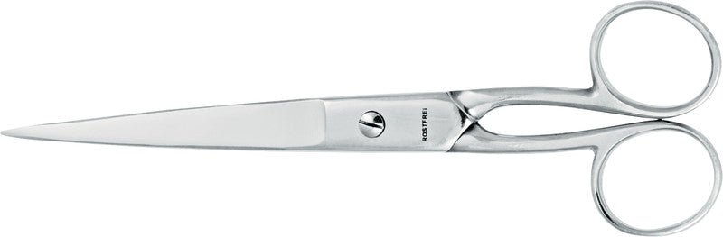 Wedo Universalschere – 17,8 cm, Stahl, für Rechts- und Linkshänder, spitz, Metall, Silber