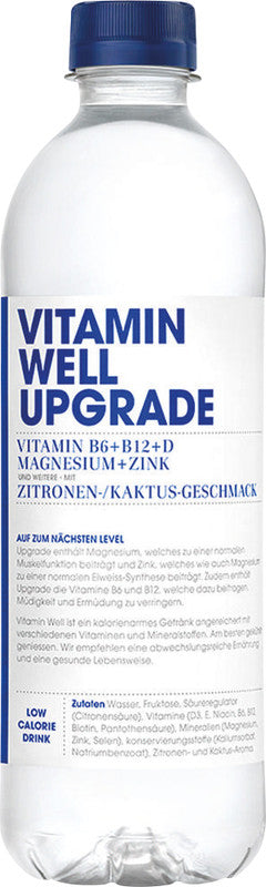 Vitamin Well Vitaminwasser – 5 dl Flasche, Vegan