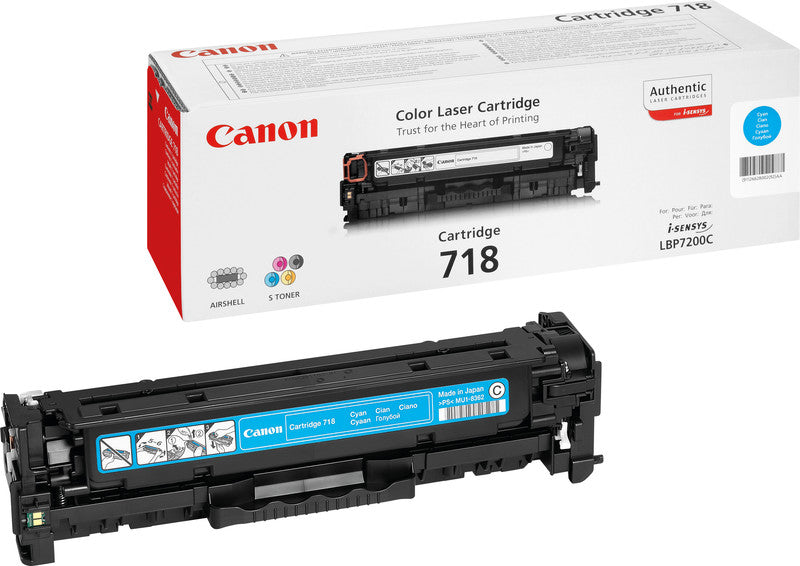 Canon Toner 718 – cyan, 2900 Seiten