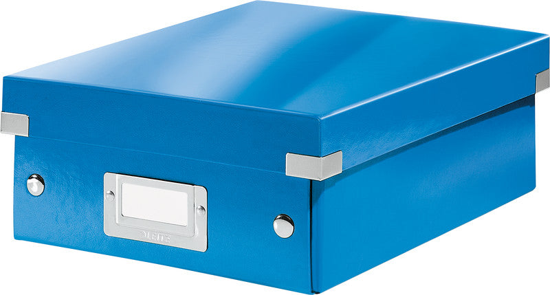 Leitz Click&Store WOW Aufbewahrungsbox B 220 × H 100 × T 285 mm – mit Deckel, Blau, PP