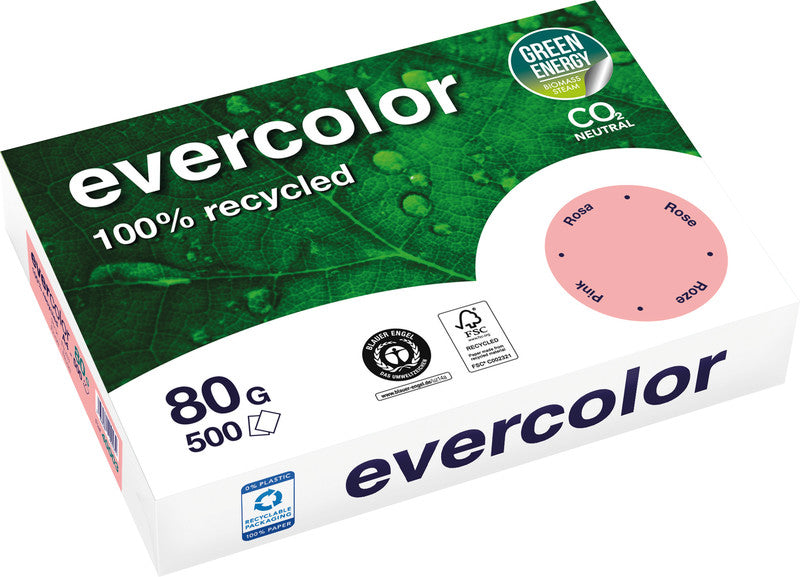 Clairefontaine Kopierpapier – A4, 80 g/m², rosa – für Inkjet/Laser/Kopierer – FSC – 500 Blatt