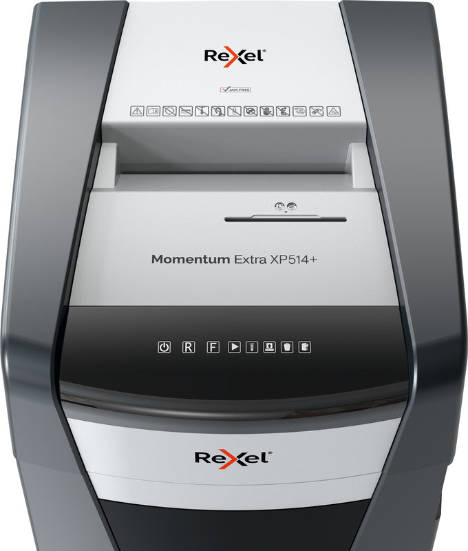 Rexel Momentum Extra XP514+ – Aktenvernichter, DIN P-5, Mikroschnitt 2 × 15 mm, 14 Blatt, 60 l, A4