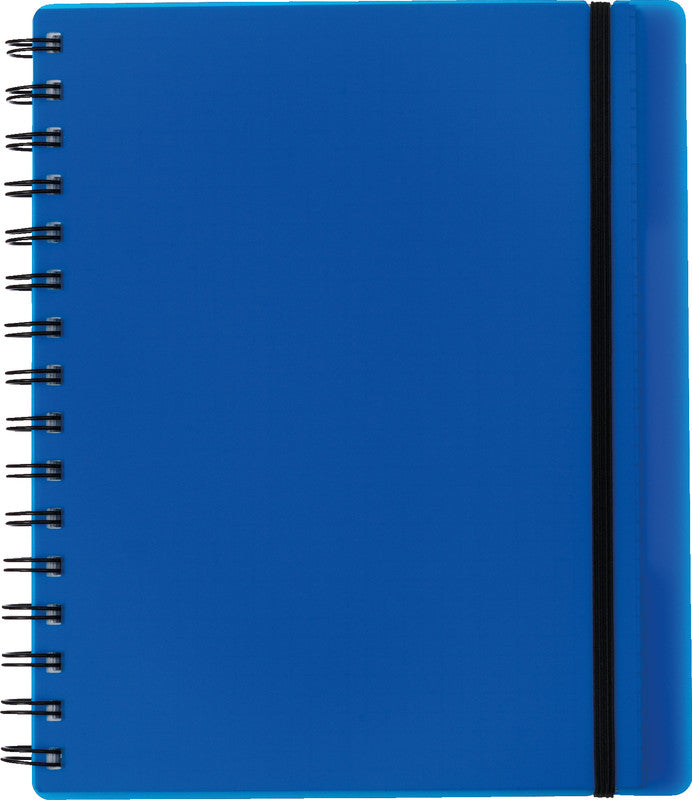 Kolma Collegeblock A5, kariert, Spiralbindung, 100 Blatt, 2-fach gelocht, perforiert, 70 g/m² – blau