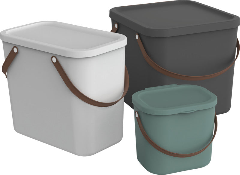 Rotho Aufbewahrungsbox – Kunststoff, Mistelgrün, 23,5 × 34 × 40 cm