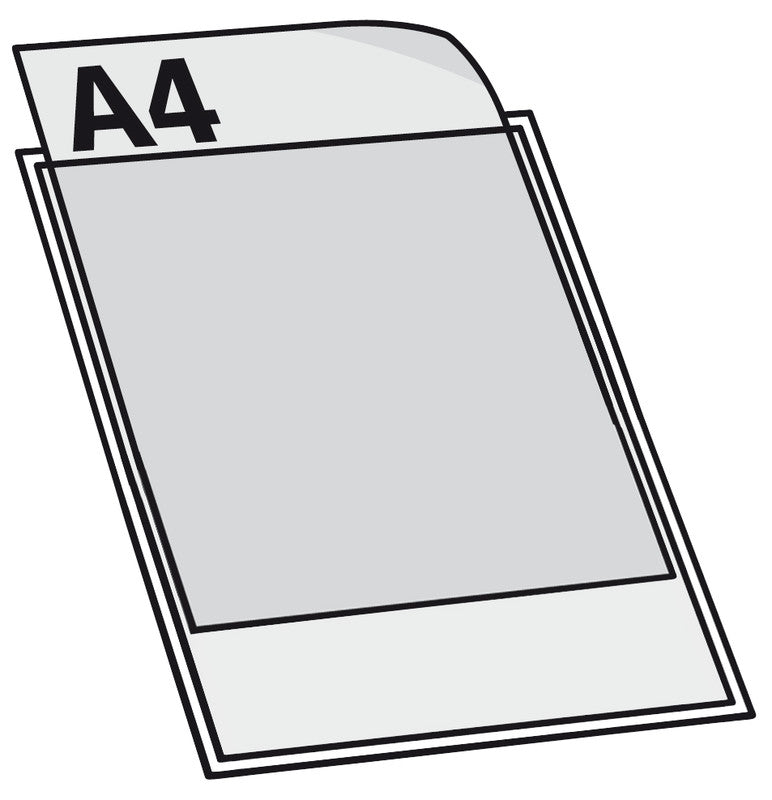 Biella Sichtbuch Creative XL – A4, mit Fronttasche, weiss, Karton