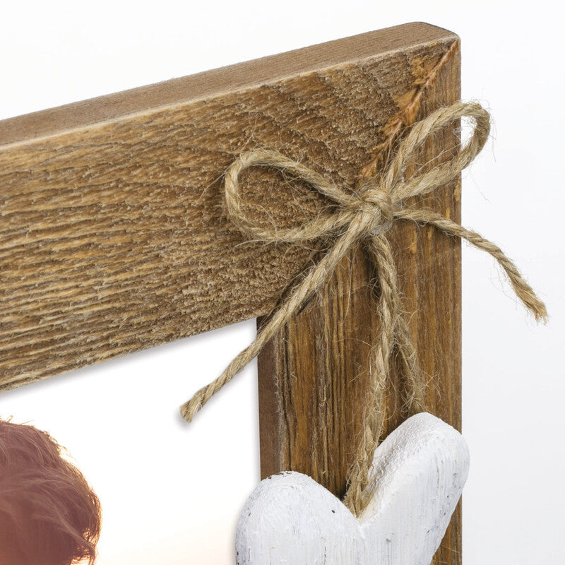 ZEP EIBERT Bilderrahmen, braun, Holz, 23 × 28 cm, mit Aufsteller und Aufhänger