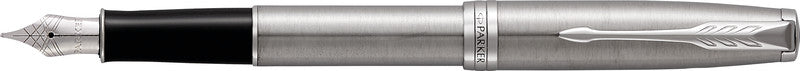 Parker Sonnet Palladium – Federspitze M – für Rechts- & Linkshänder – Silber, Blau – Patronen