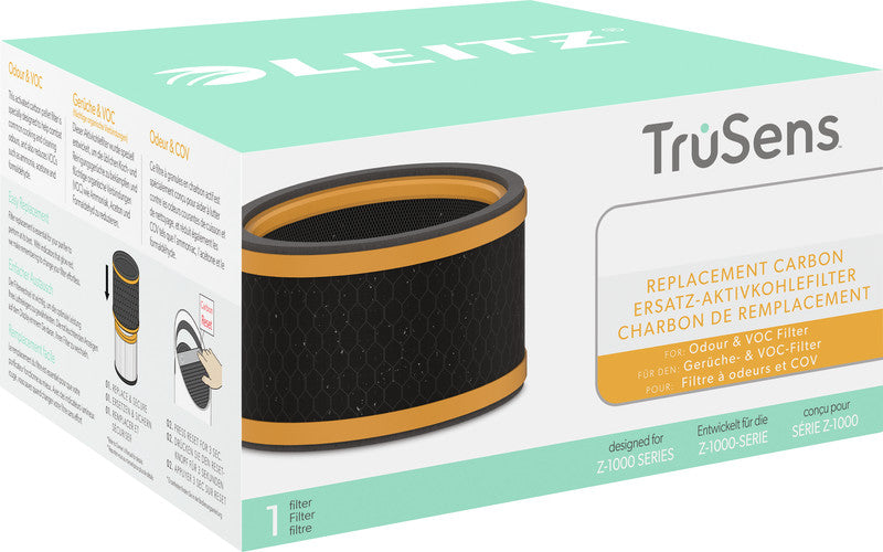 Leitz Ersatz-Aktivkohlefilter (Gerüche & VOCs) – für TruSens Z-1000, schwarz