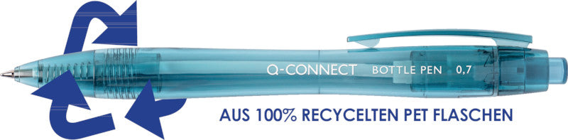 Q-connect Kugelschreiber – Blau, Kunststoff – 10 Stk.