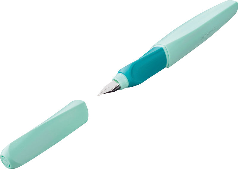 Pelikan Twist Neo Mint – Federspitze M – für Rechts- & Linkshänder – Mint, Blau – Patronen