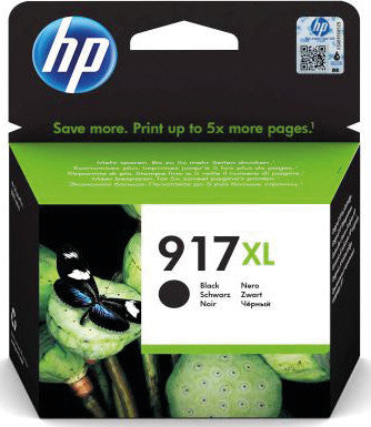 HP Tintenpatrone 917XL, Schwarz, 1'500 Seiten – für Tintenstrahldrucker/Multifunktionsgeräte