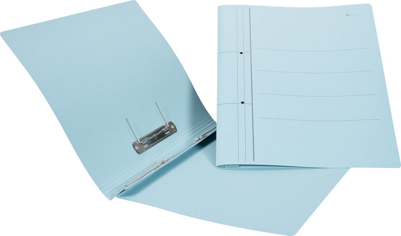 Biella Schnellhefter – A4, Karton, Blau, Beschriftungslinien, 320 g/m²