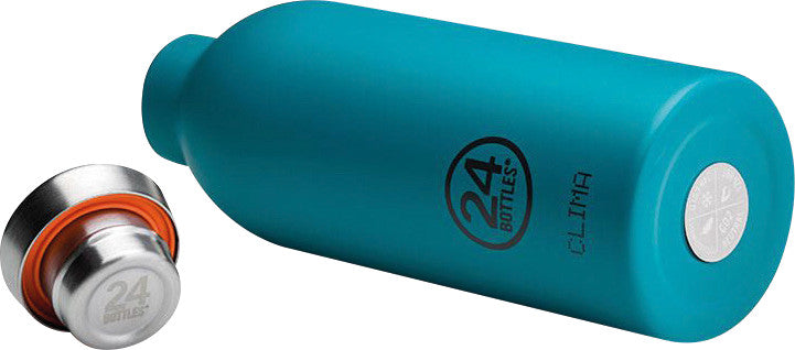 24Bottles Trinkflasche Clima – 5 dl – Edelstahl, isoliert, Schraubverschluss – Atlantic Bay