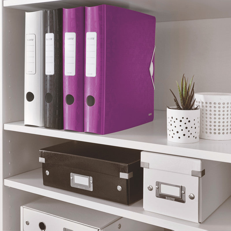 Leitz Active WOW Ringbuch – 2-Ring – für A4 – Rückenbreite 6,5 cm – Violett