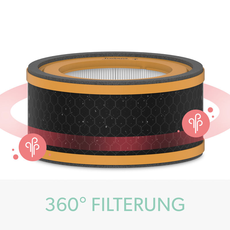 Leitz 3-in-1 Kombifilter – für TruSens Z-1000, Gerüche & VOCs, Schwarz