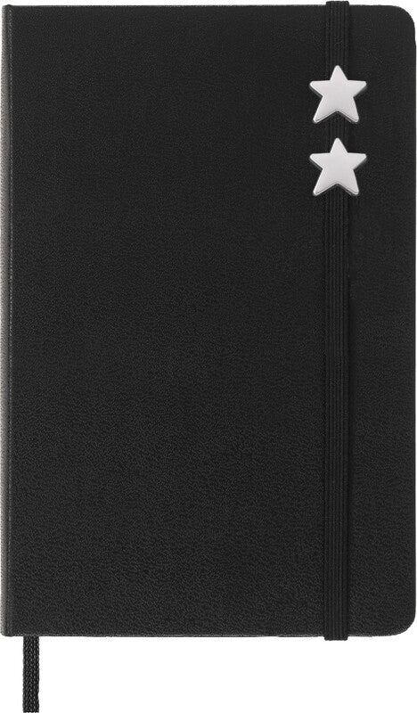 Moleskine Anhänger Stern – für Gummibandverschluss – Zinklegierung, Silber