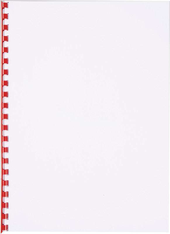 GBC Bindedisc-Ringe – Ø 8 mm, rot, Kunststoff – 100 Stk.