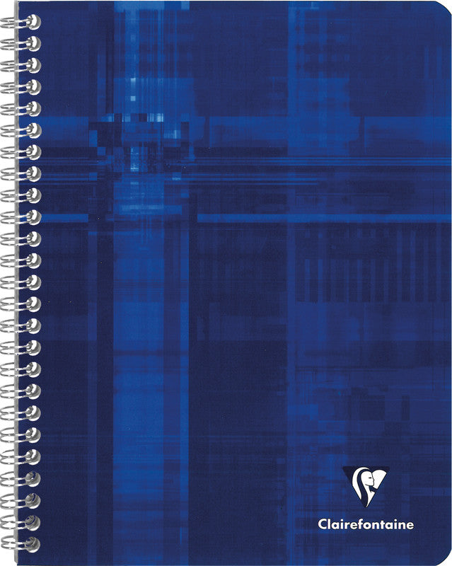 Clairefontaine Spiralblock, 170 × 220 mm, liniert, Spiralbindung, Karton, 50 Blatt – farbig sortiert
