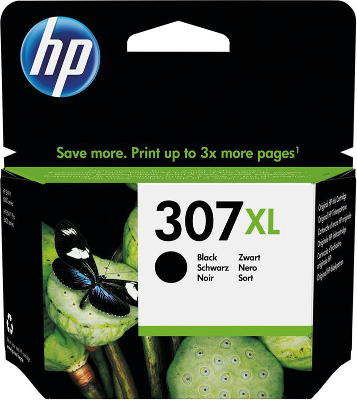 HP Tintenpatrone 307XL, Schwarz, ca. 7 ml – für Modelle mit 307XL