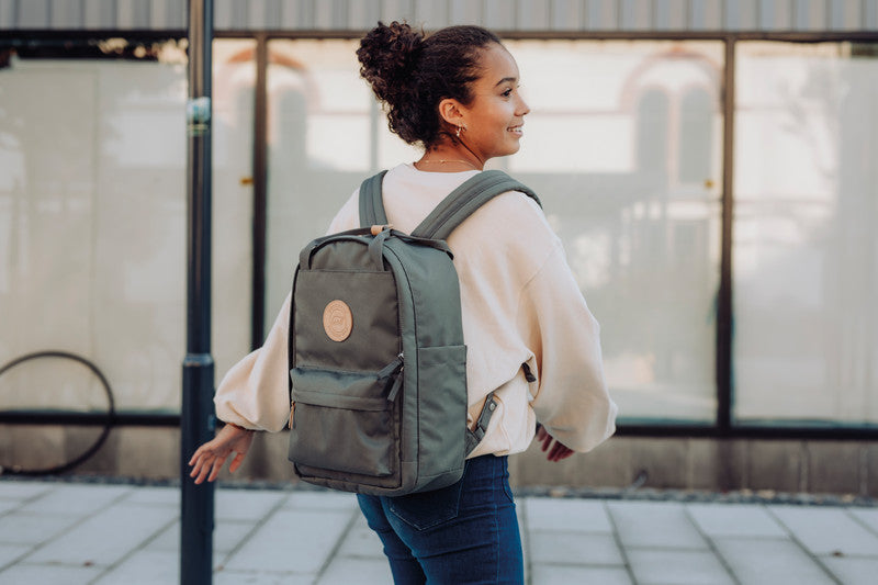 Beckmann City Light – Notebook-Rucksack – für 13"-Notebook, 20 l, rPET, hellgrün