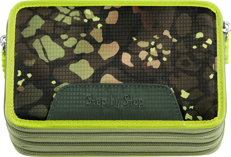 Step by Step XXL Schüleretui, gefüllt, 43-teilig – Dino Torex – Kunststoff – 20,0 × 13,0 × 7,0 cm
